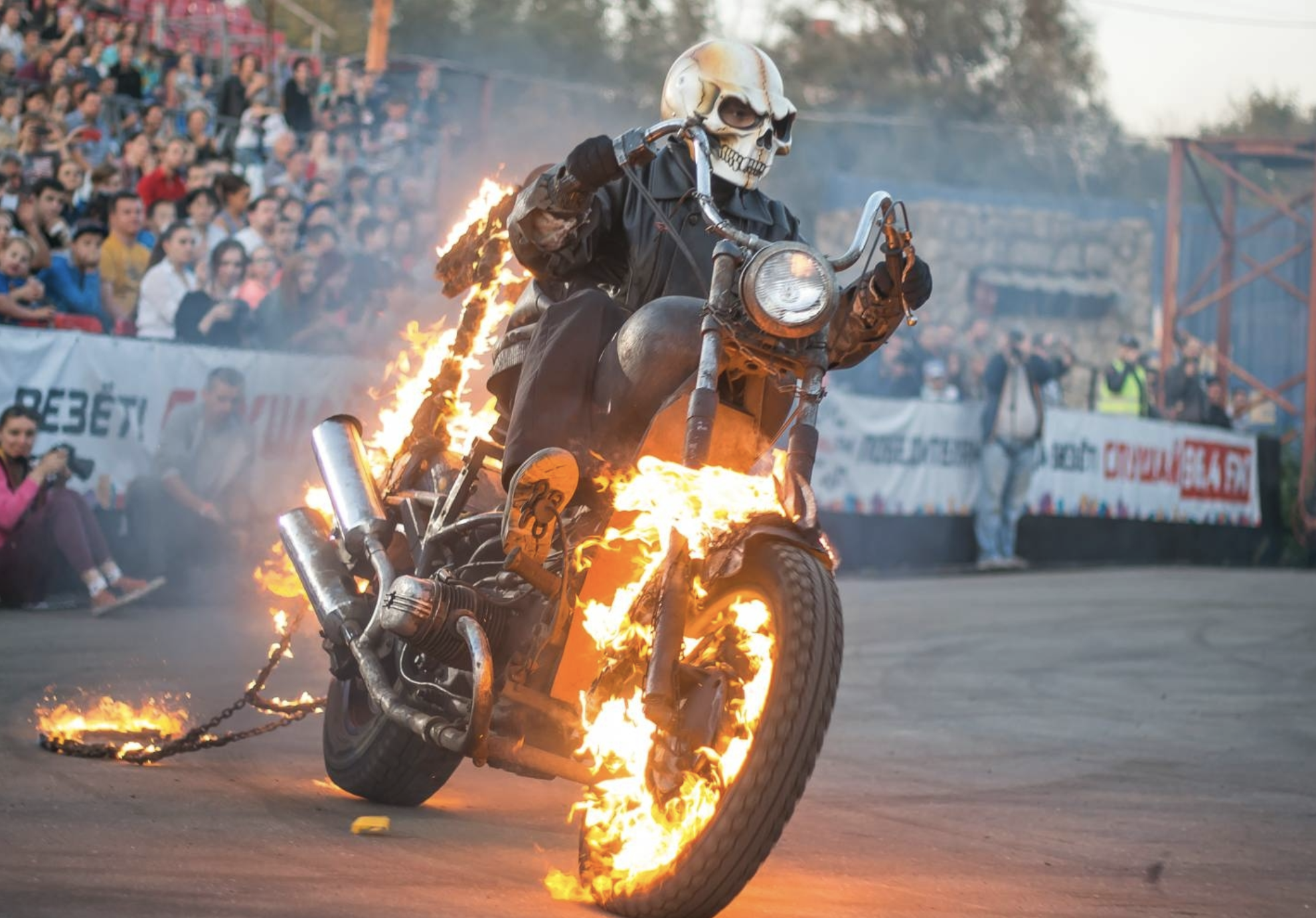 Шоу каскадеров Черкесск картодром 09